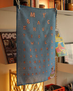 [PRE-ORDER] “I have a bad back” Snail-len Linen Tea Towel - Estimated Late Oct shipment