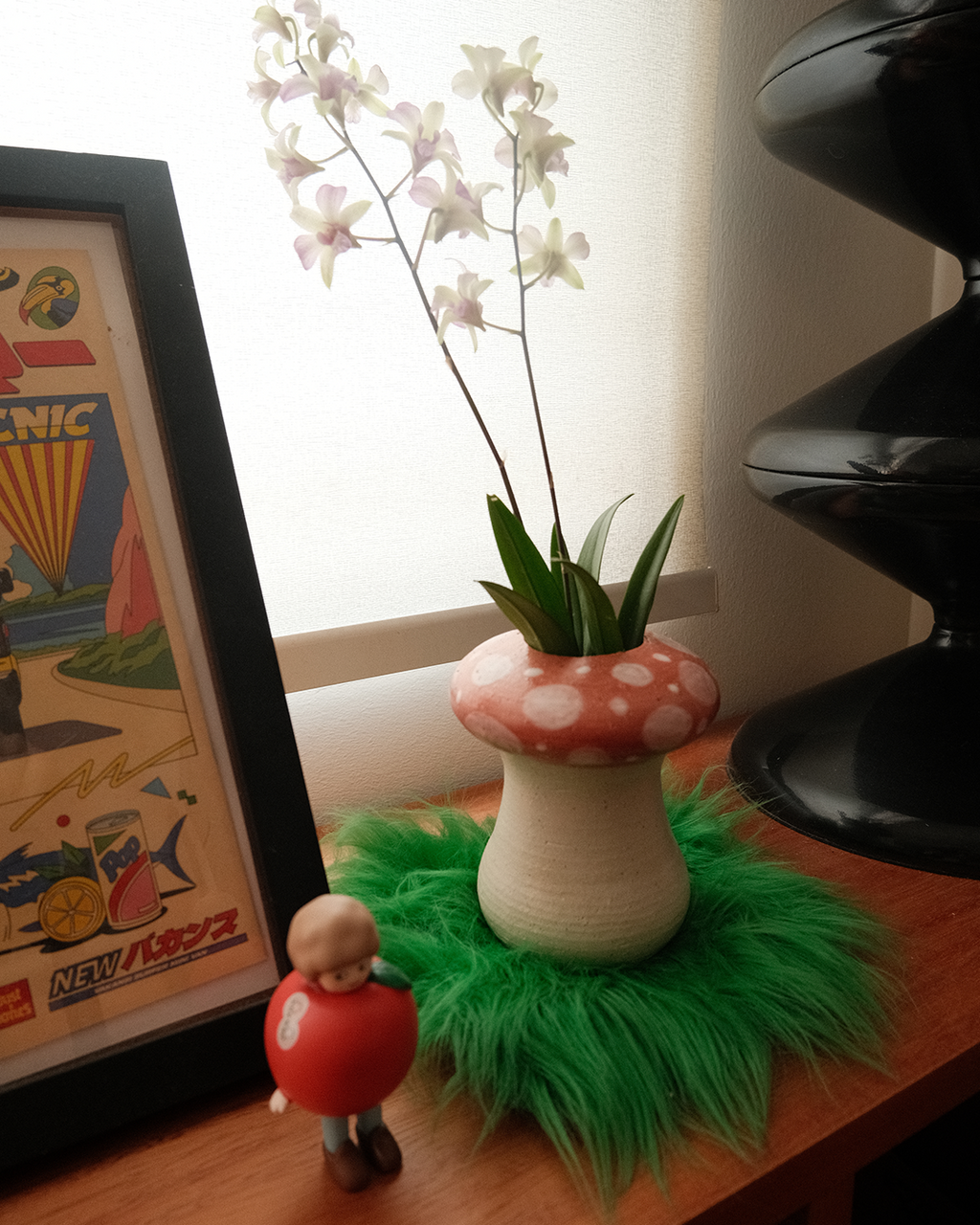 Toadstool Mushroom Vase