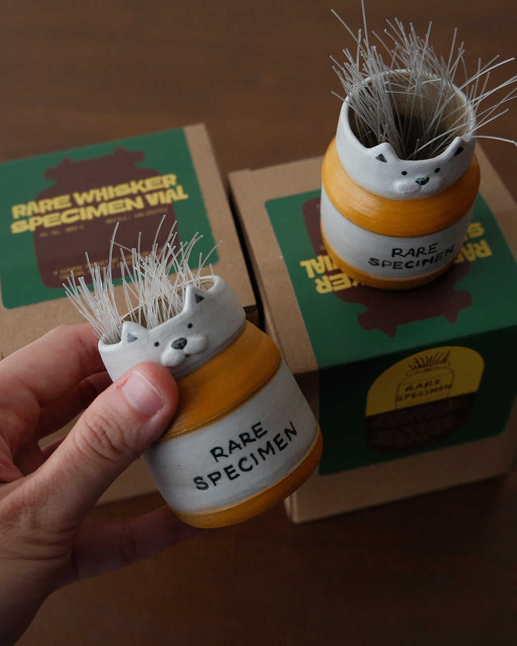 'Rare Specimen' Whisker Pill Bottle
