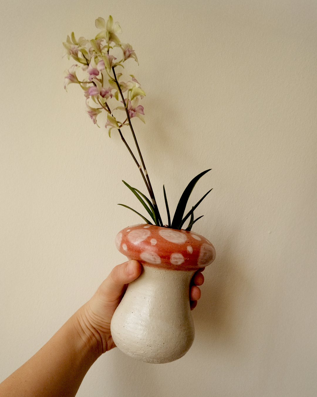 Toadstool Mushroom Vase