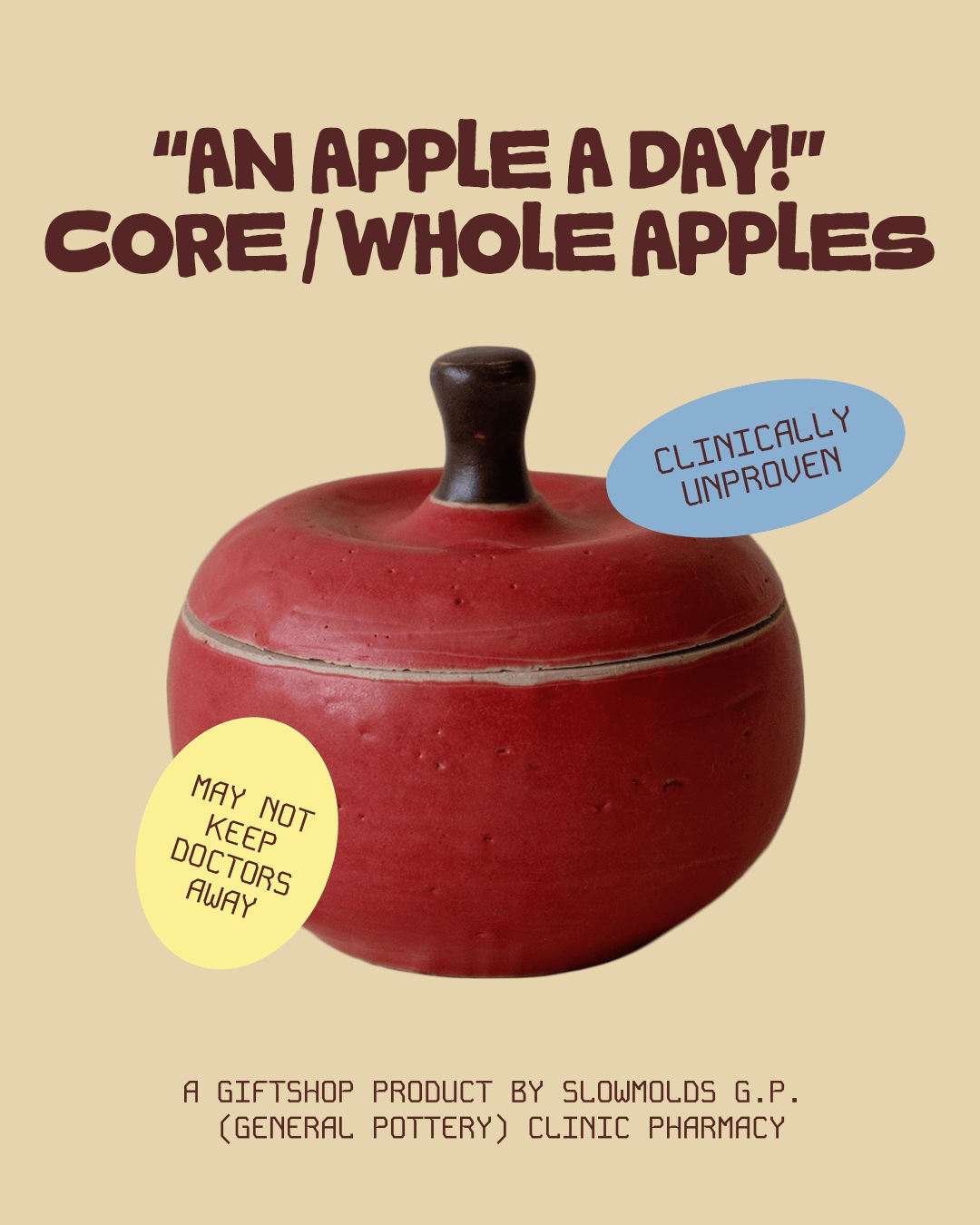 [PRE-ORDER CLOSED] Apple Core Holders / Apple Jars: Ships Feb - March 2027