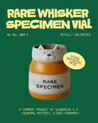 'Rare Specimen' Whisker Pill Bottle