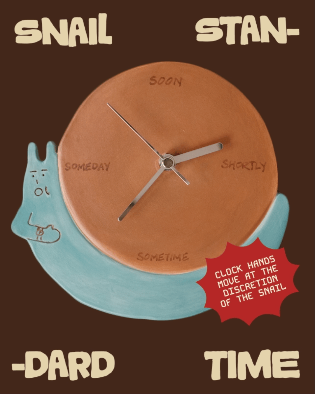 [PRE-ORDER CLOSED] Snail Standard Time Clock: Ships Feb - March 2027